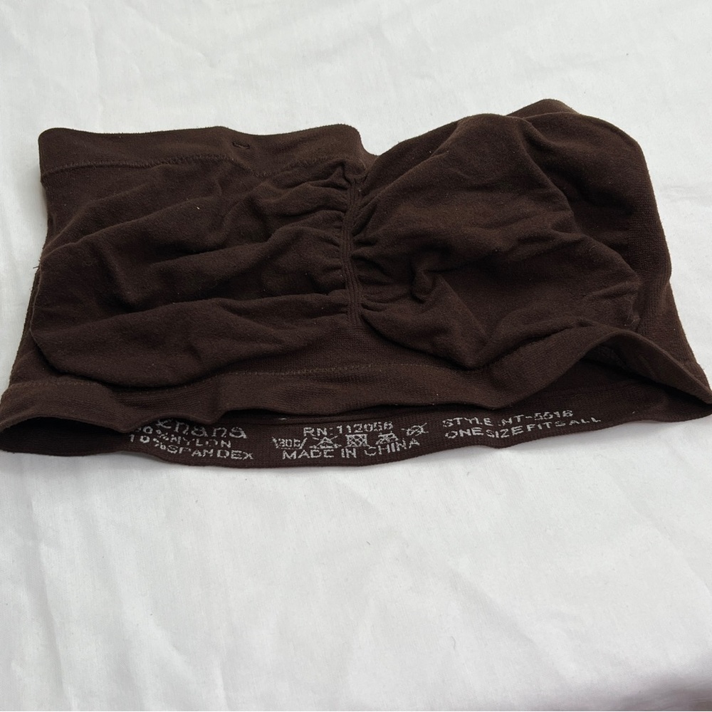 Brown Bandeau (Tube Top) ONE SIZE FITS MOST